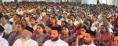 People listening to His Holiness' speech